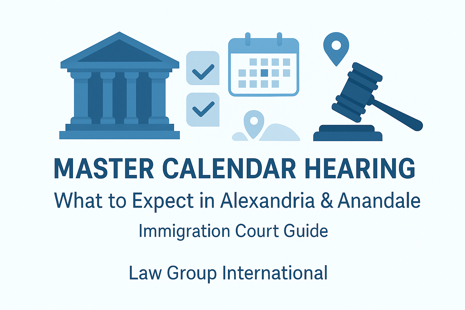 Master calendar hearing in Alexandria