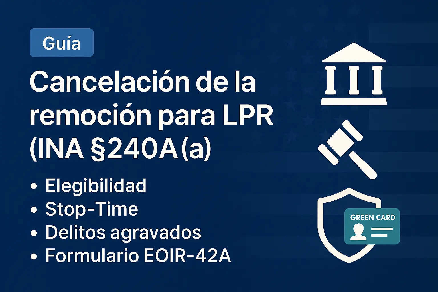 cancelacion de la deportacion lpr