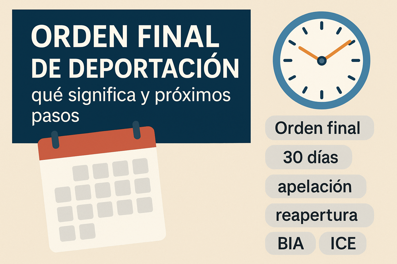 que es una orden final de deportación
