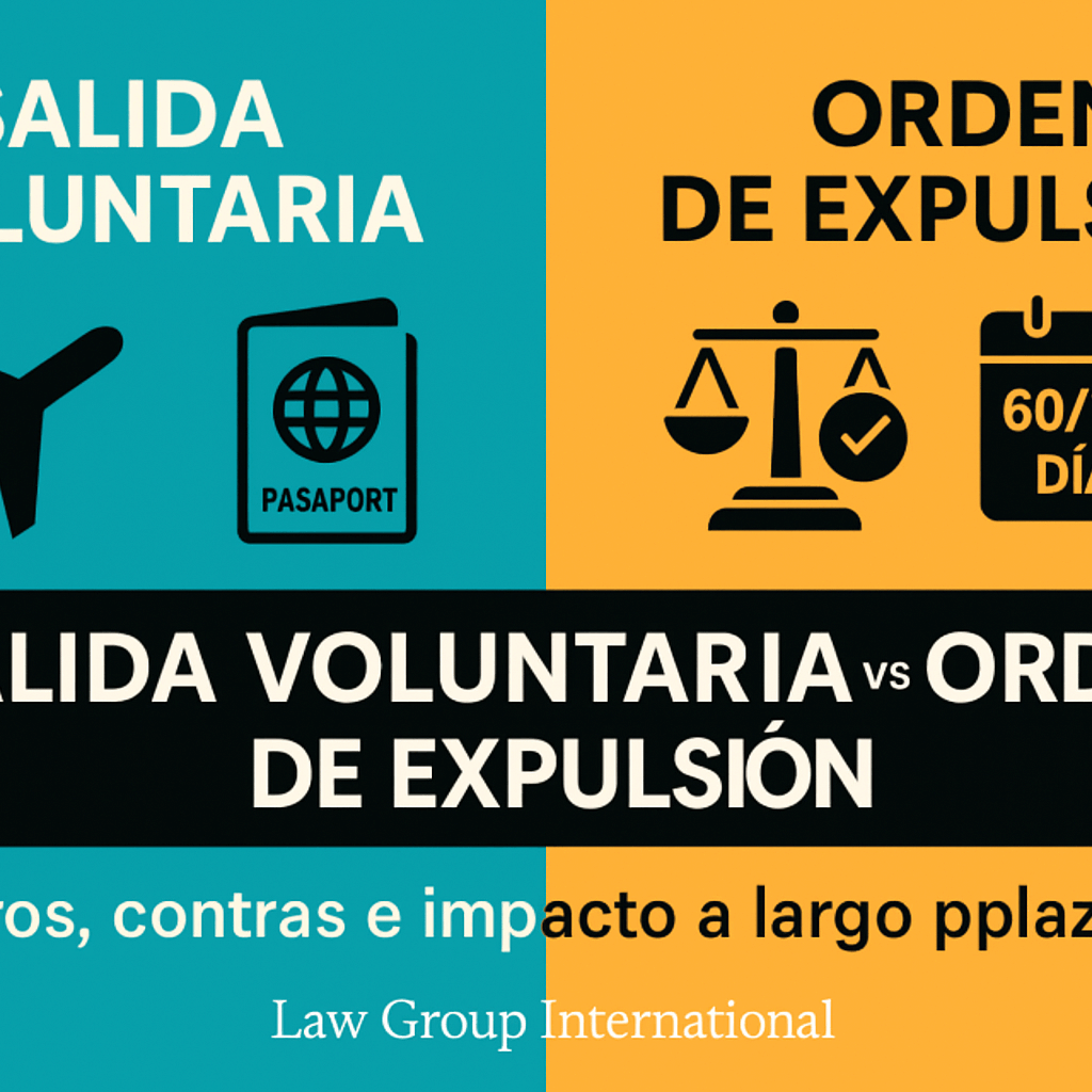 Diferencias entre salida voluntaria y orden de expulsión