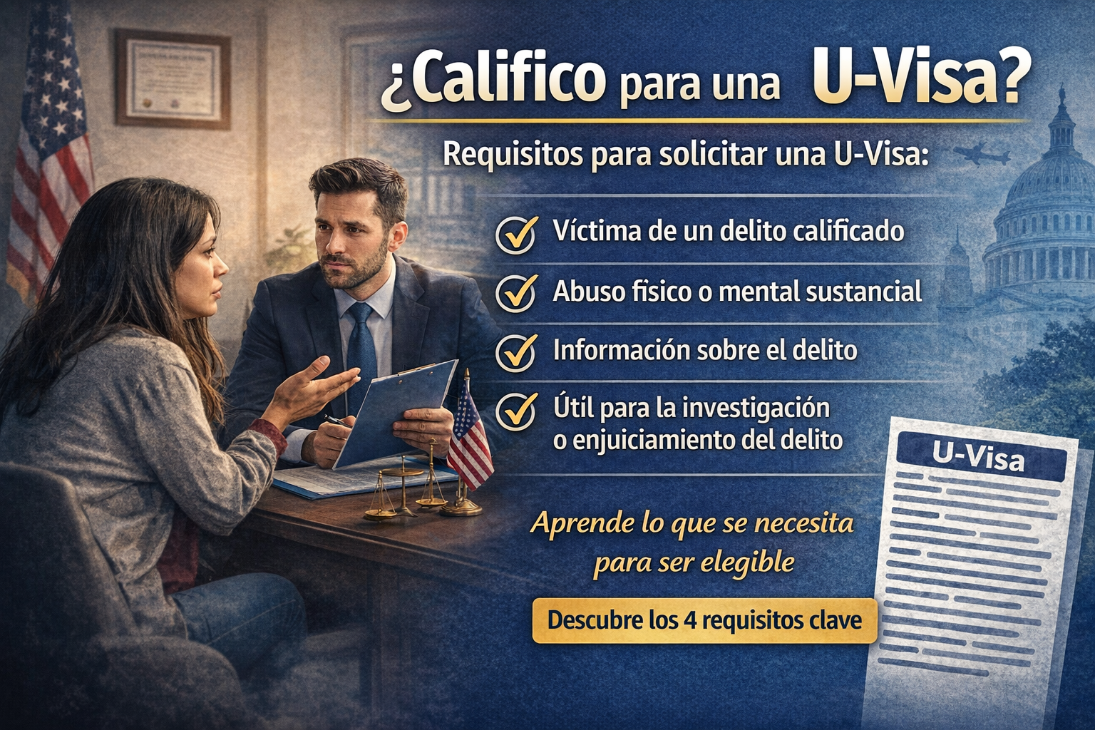 guia de elegibilidad para la visa U en estados unidos