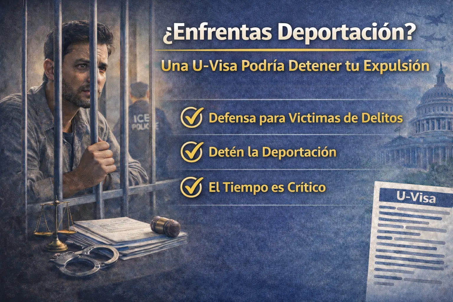 deportación uso de visa U